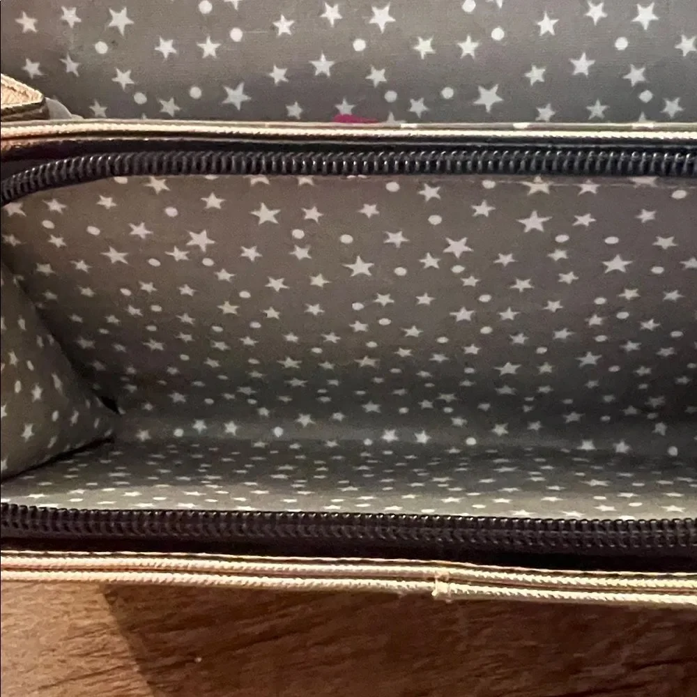 Betsey Johnson Gold Floral Star Clutch